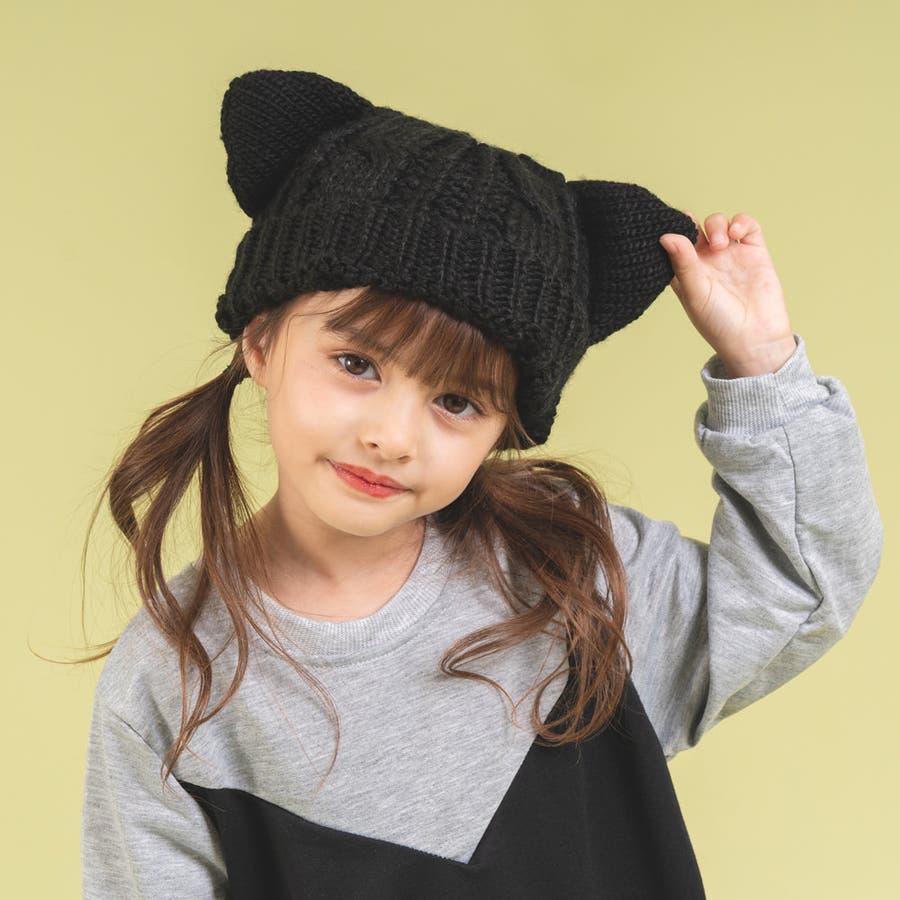 猫耳ニットキャップ[品番：VINK0001939]｜URBAN CHERRY