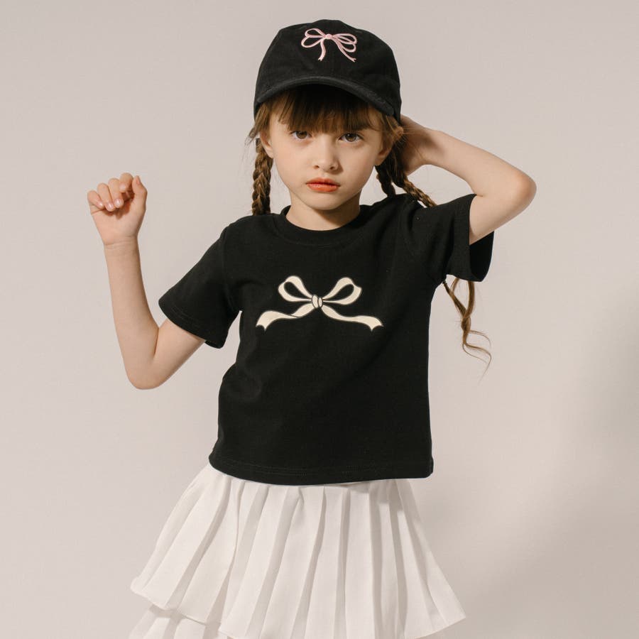 クラシカルリボンプリントTシャツ[品番：VINK0002782]｜URBAN