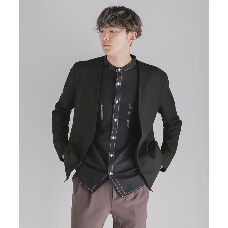 CARREMANノーカラージャケット[品番：UBRW0000061]｜SENSE OF PLACE