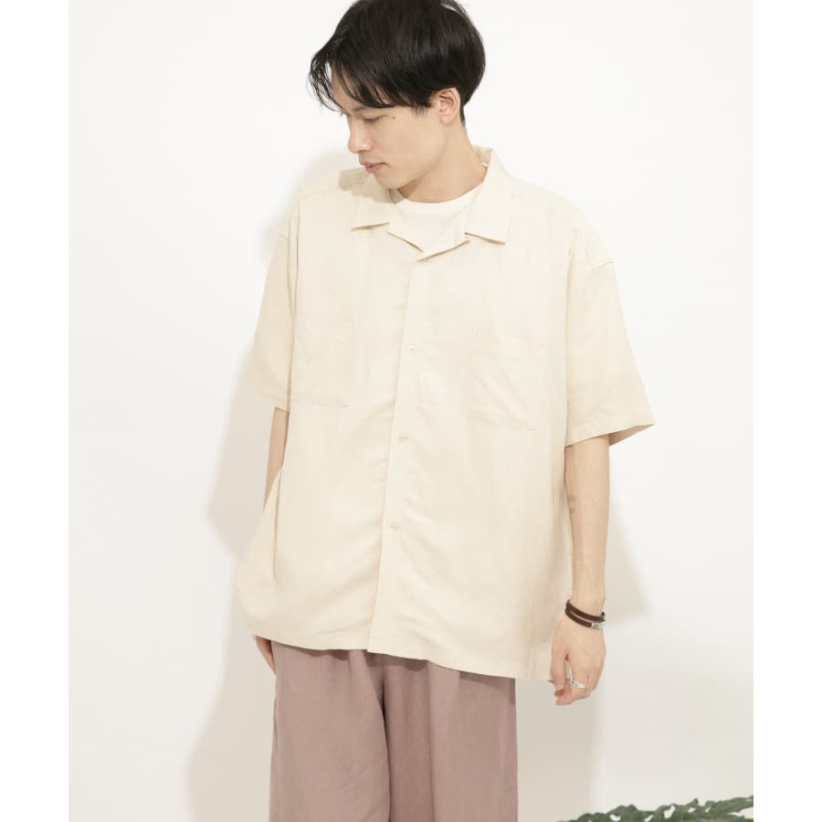リネンレーヨン オープンカラーシャツ[品番：UBRW0000272]｜SENSE OF  PLACE（センスオブプレイス）のメンズファッション通販｜SHOPLIST（ショップリスト）