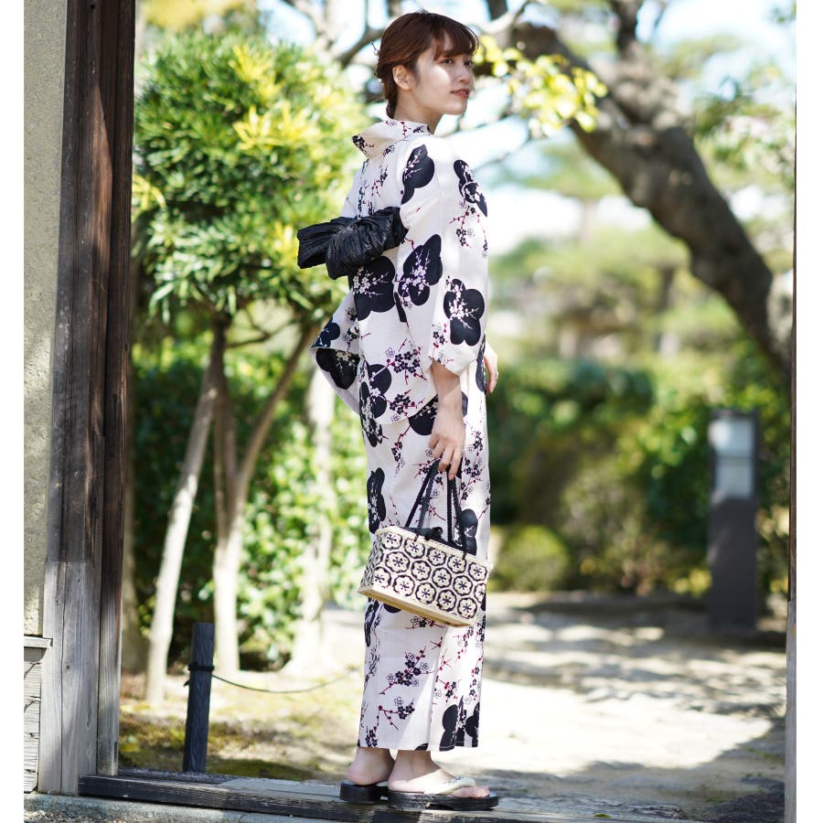 新品未使用 utatane 浴衣単品 ラベンダー Fサイズ