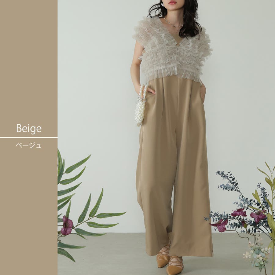 パンツドレス パーティードレス 結婚式[品番：BECW0010382