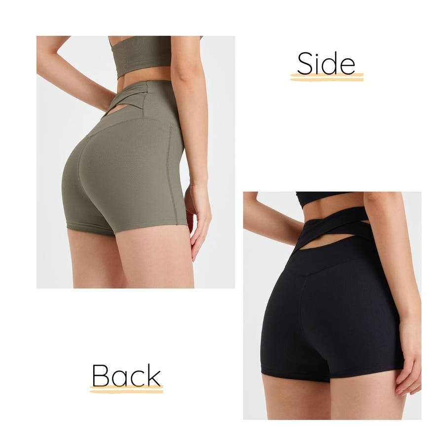 ショートレギンス おしゃれ ヨガ[品番：VERW0000377]｜VEROMAN FIT