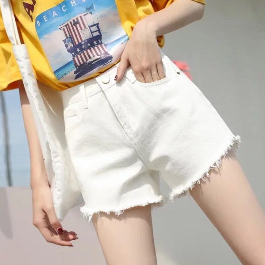 Y13)未使用★レッドヴァレンティノ ショート デニム パンツ Y13)未使用☆レッドヴァレンティノ ショート デニム パンツ（Y13