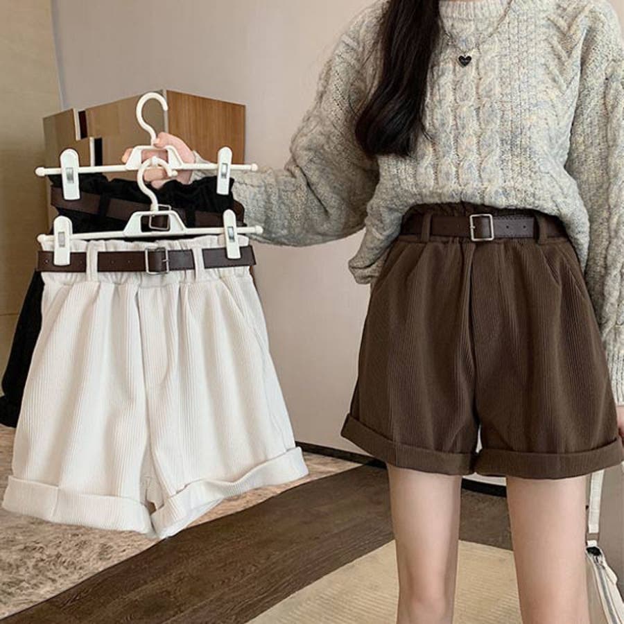 ショートパンツ レディース ベルト付き [品番：VCTW0003969]｜VICTORIA（ヴィクトリア）のレディースファッション通販｜SHOPLIST（ショップリスト）