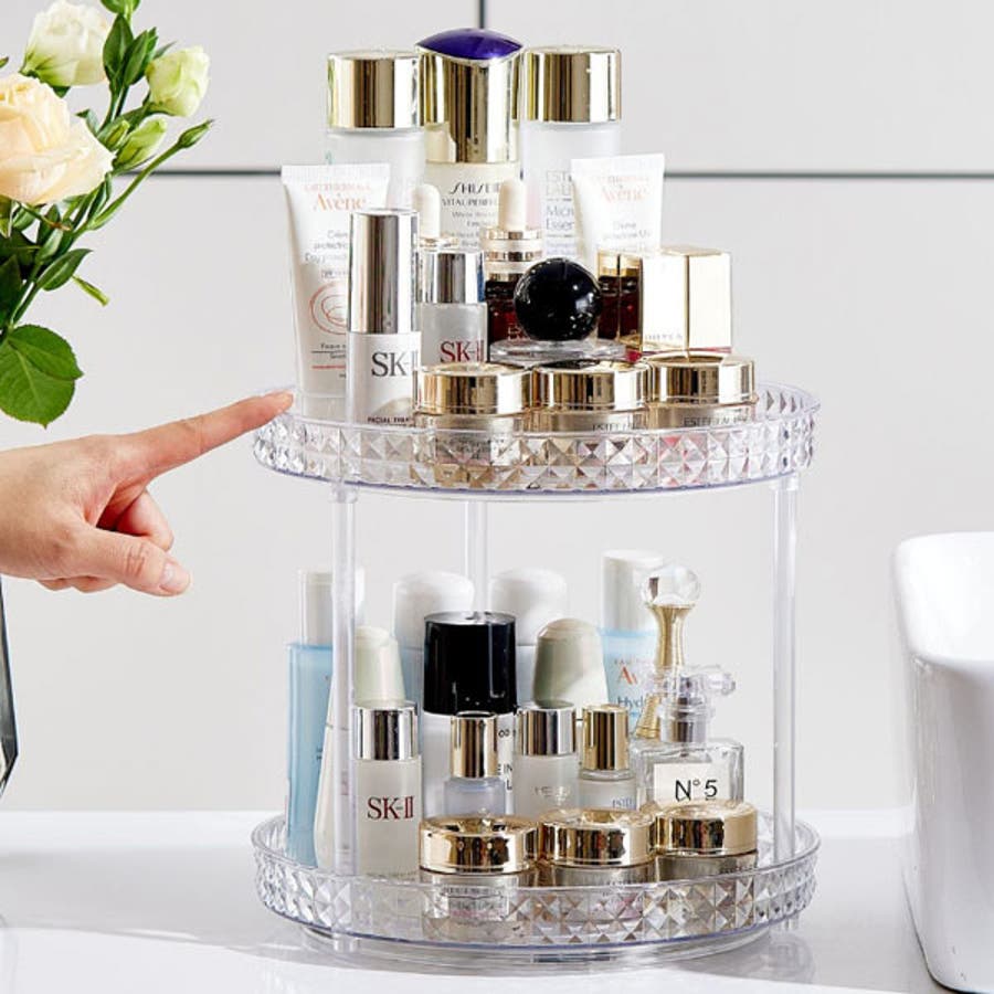 コスメボックス 大容量 360度回転式[品番：VCTW0004395]｜VICTORIA