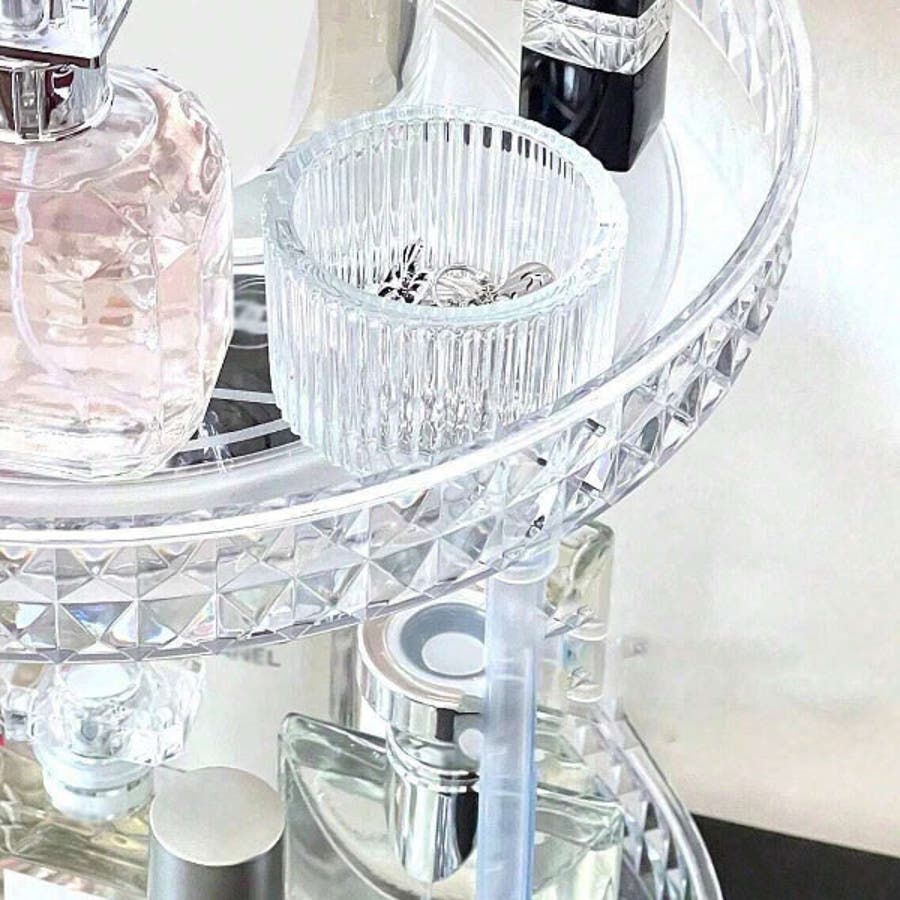 コスメボックス 大容量 360度回転式[品番：VCTW0004395