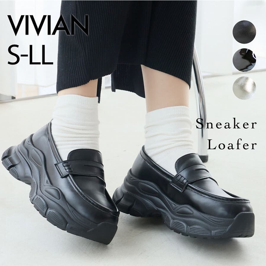 厚底スニーカーローファー[品番：VIVS0009923]｜VIVIAN