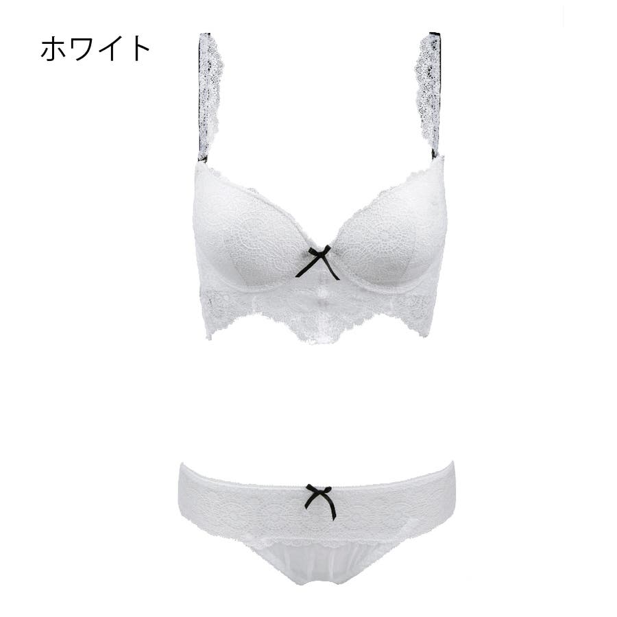 ホワイト | 透け ブラ&ショーツセット 上下セット | VIXY
