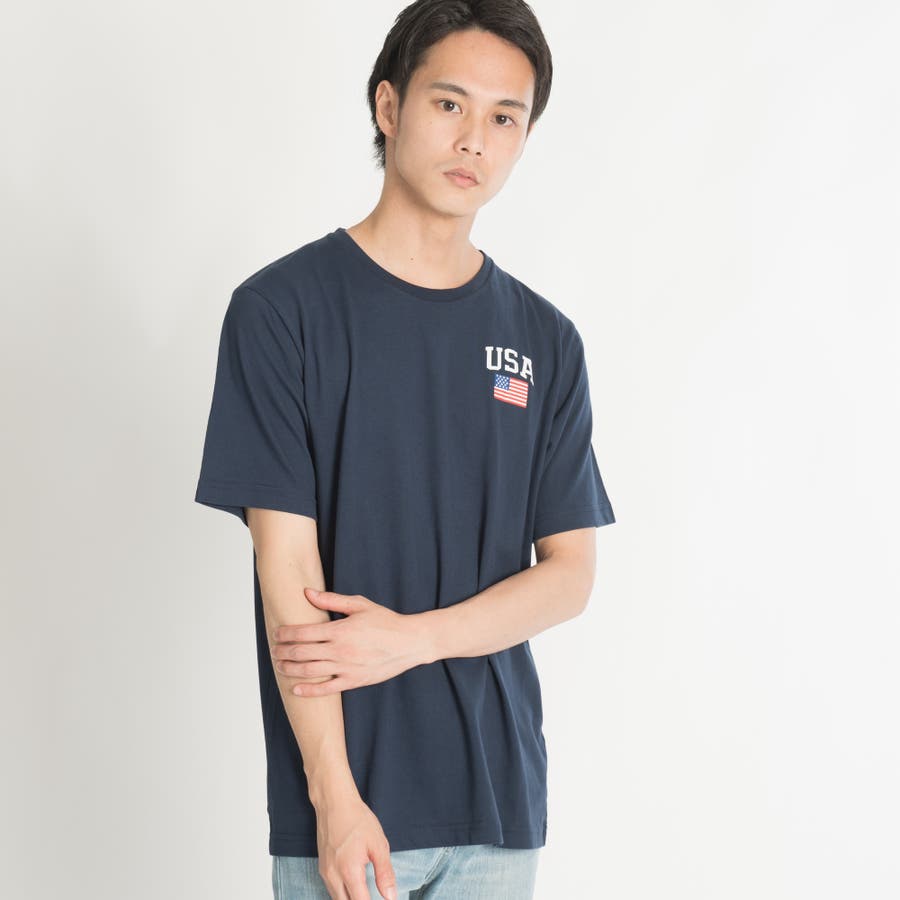 USAワンポイントプリントTシャツ BR18SM03-M030