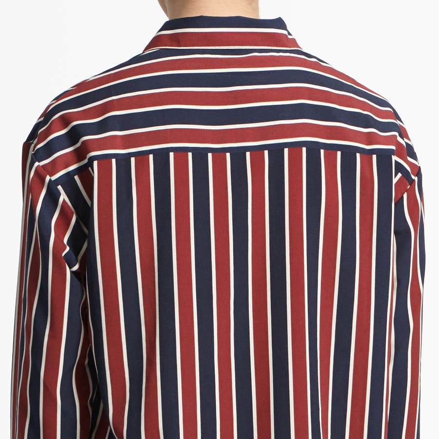クラブストライプハーフZIPシャツ 218798[品番：WG010037558]｜WEGO