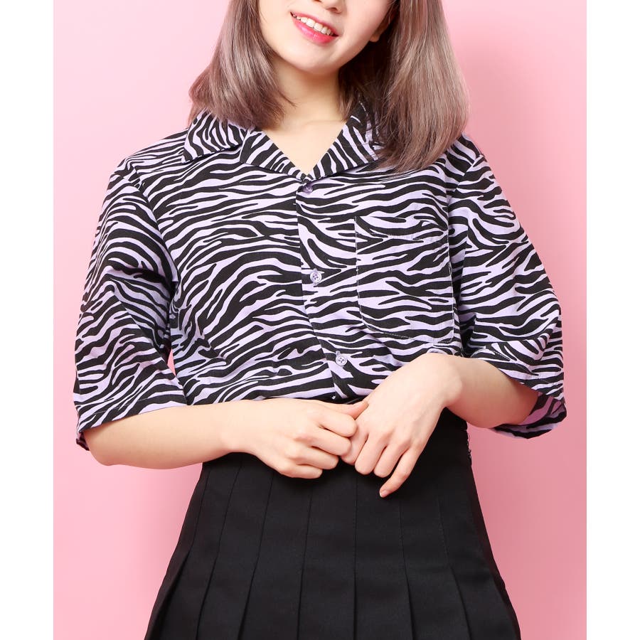 WC】ゼブラ柄シャツ[品番：WG010037461]｜WEGO【WOMEN