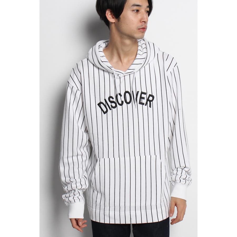エンボス刺繍ストライプパーカー[品番：WG010002954]｜WEGO【MEN 