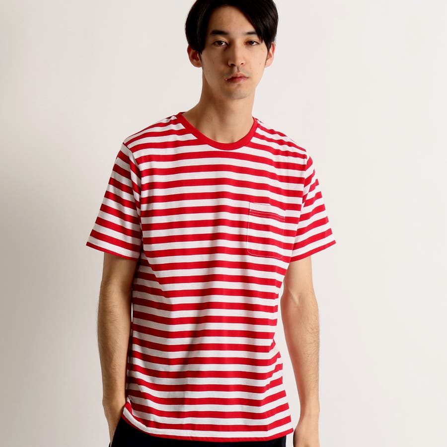 ボーダーTシャツ BR16SM07-M007[品番：WG010015428]｜WEGO【MEN