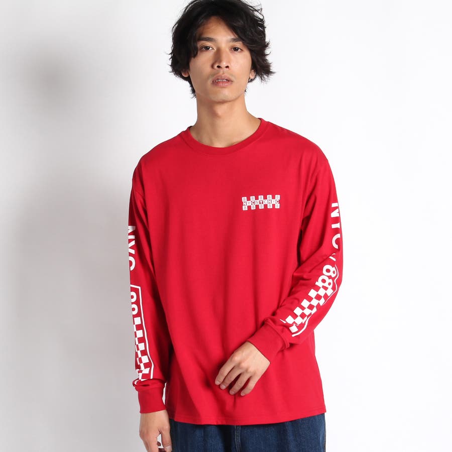 チェッカーフラッグプリントロンT[品番：WG010023688]｜WEGO【MEN