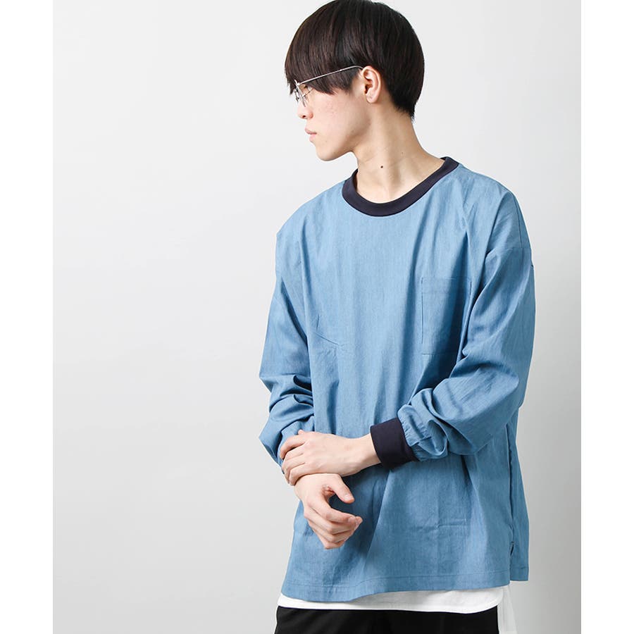 ストレッチデニムプルオーバーシャツ[品番：WG010017440]｜WEGO【MEN