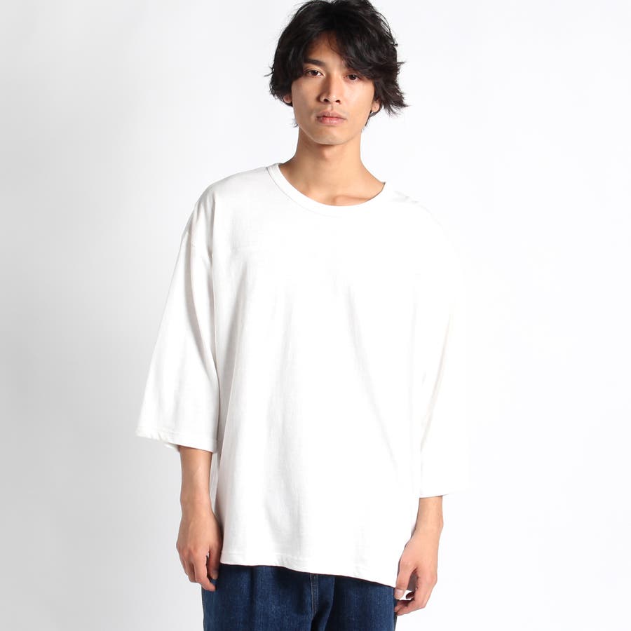 ヘビースラブフットボール7分袖ビッグシルエットTシャツ