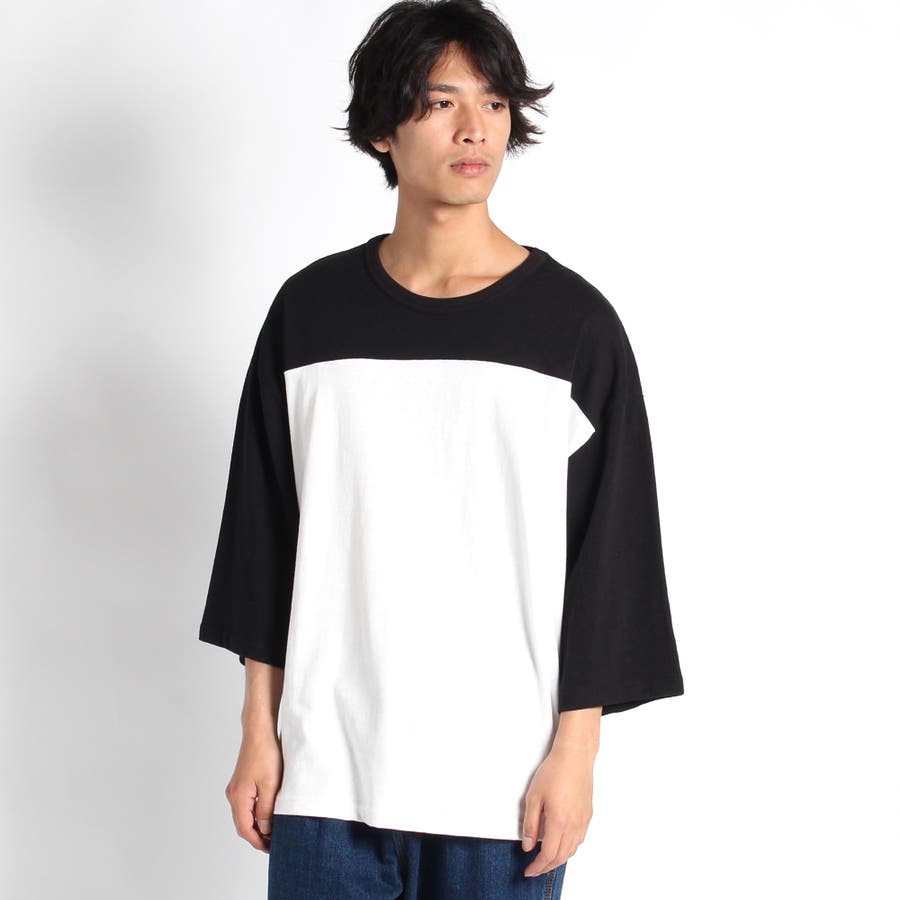ヘビースラブフットボール7分袖ビッグシルエットTシャツ