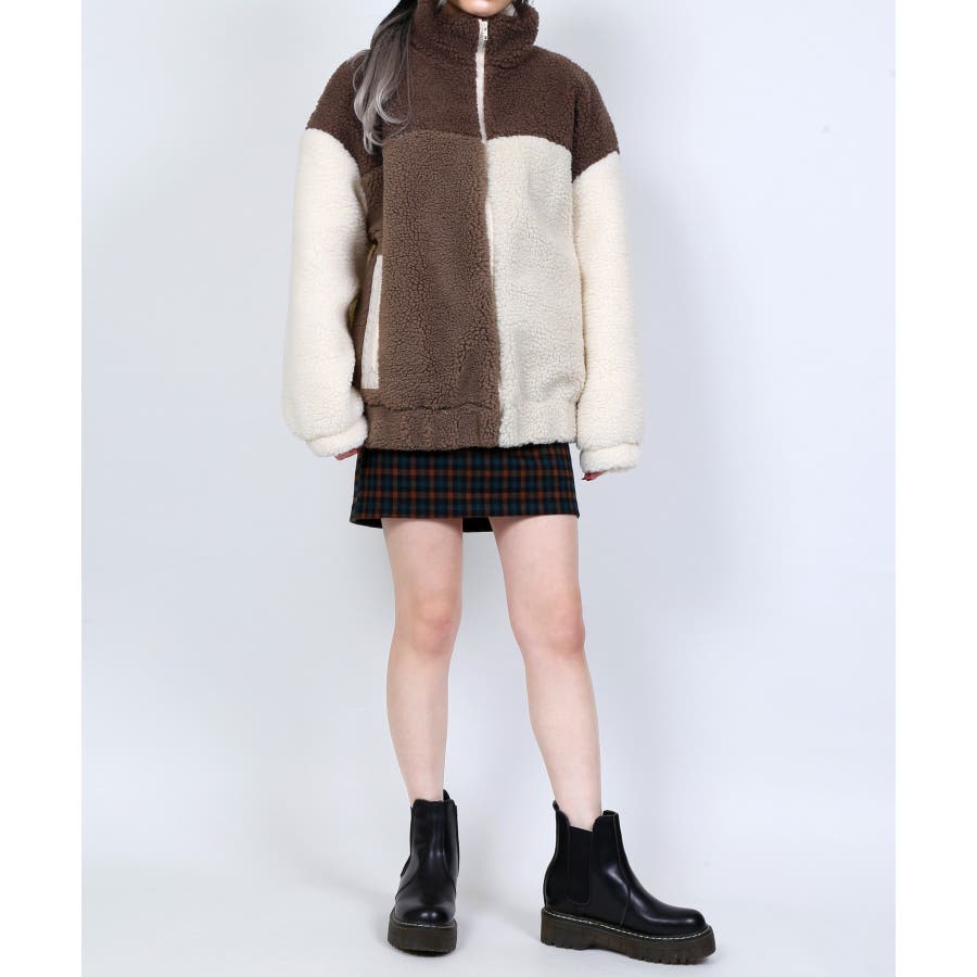 DING】バイカラーボアブルゾン[品番：WG010077970]｜WEGO【WOMEN