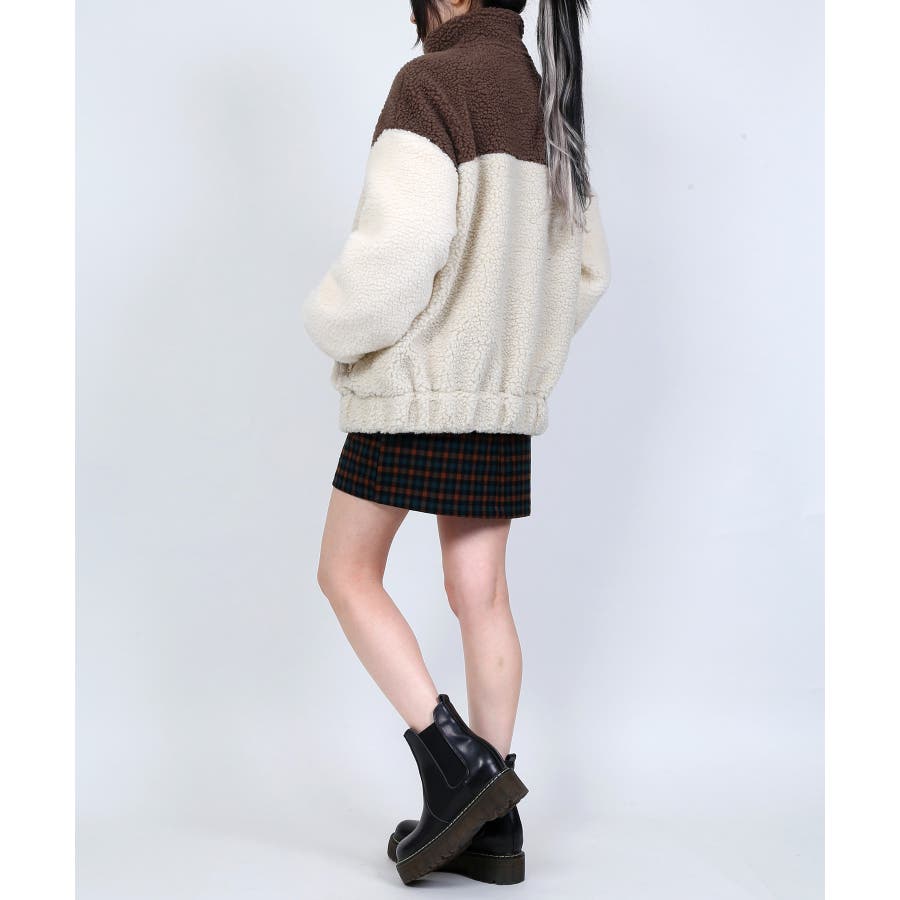 DING】バイカラーボアブルゾン[品番：WG010077970]｜WEGO【WOMEN