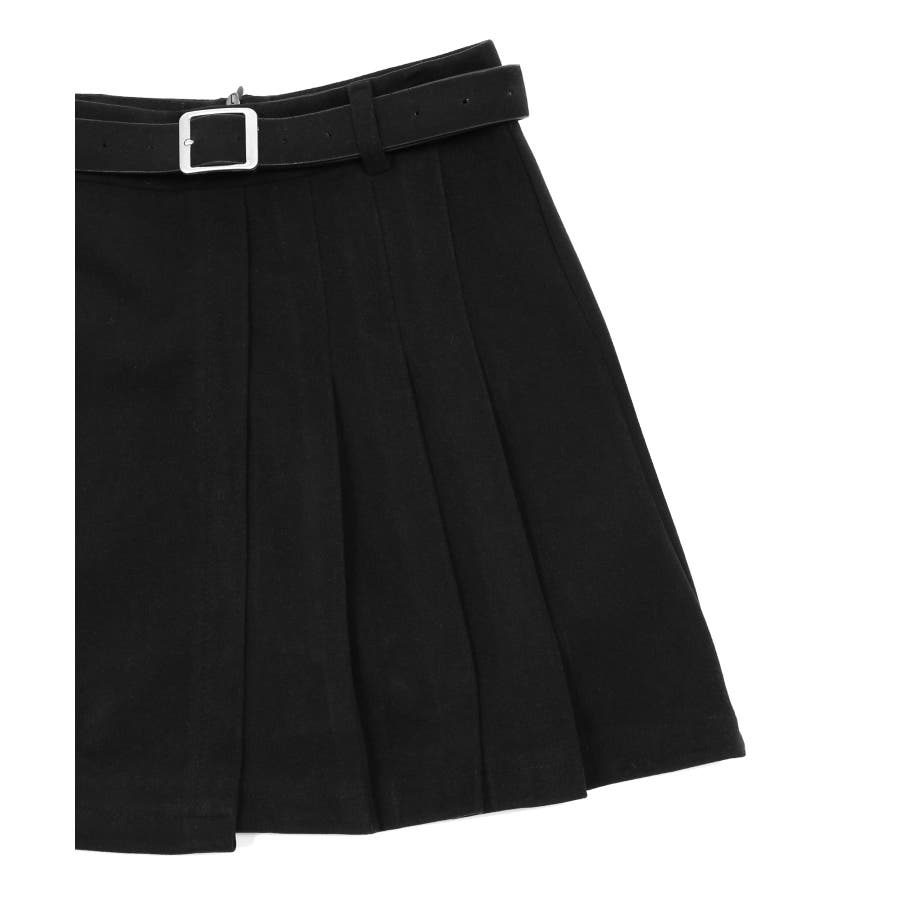 Figments】アシンメトリープリーツミニスカート[品番：WG010083682