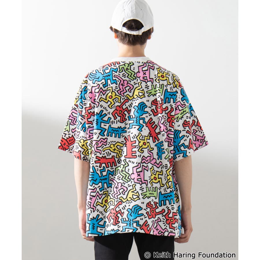 KeithHaringコラボ総柄Tシャツ MC19SM07-M2487[品番