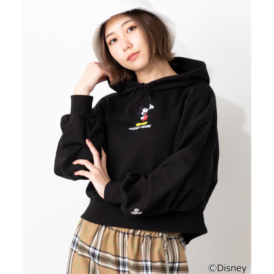 Disney 別注ワンポイントショートスウェットパーカー Mcsp12 品番 Wg Wego Women ウィゴー のレディースファッション通販 Shoplist ショップリスト