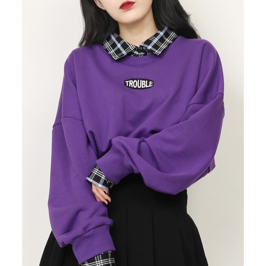 Wc フェイクレイヤードシャツ スウェット 品番 Wg Wego Women ウィゴー のレディースファッション通販 Shoplist ショップリスト