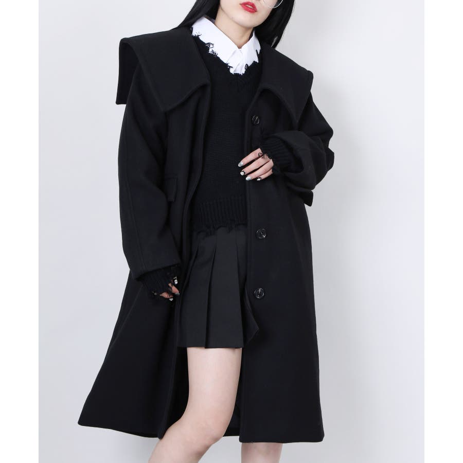 WC】セーラーカラーロングコート[品番：WG010077892]｜WEGO【WOMEN