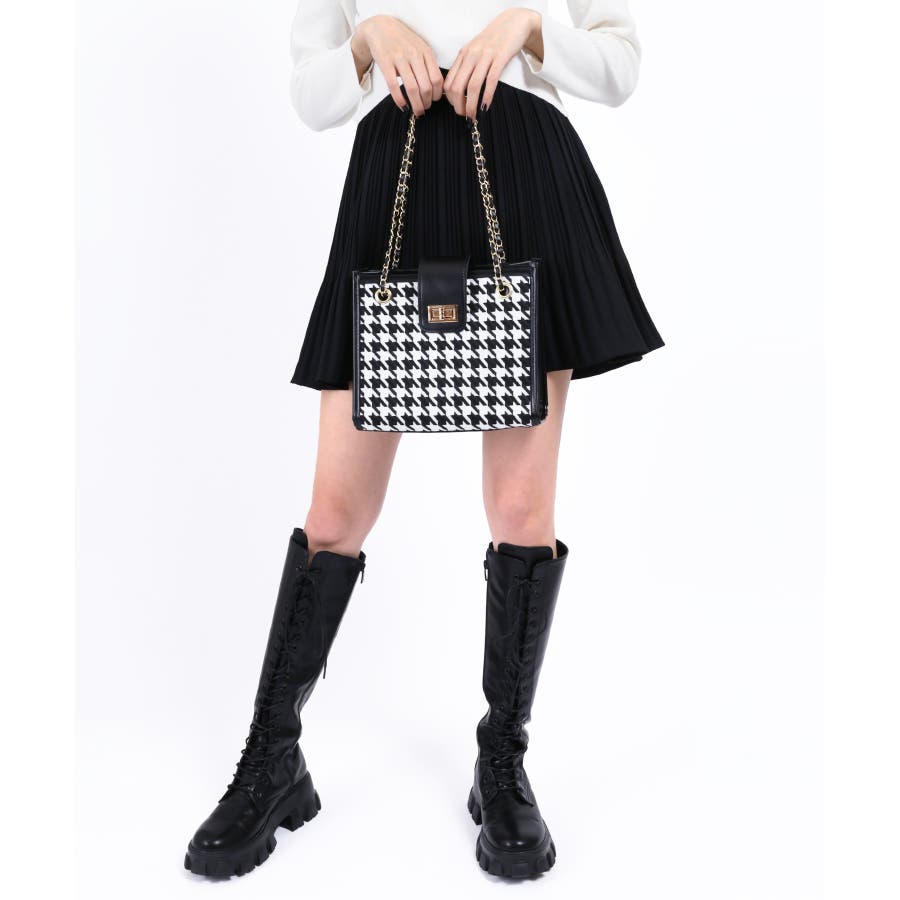 WC】千鳥柄チェーンバッグ[品番：WG010082729]｜WEGO【WOMEN
