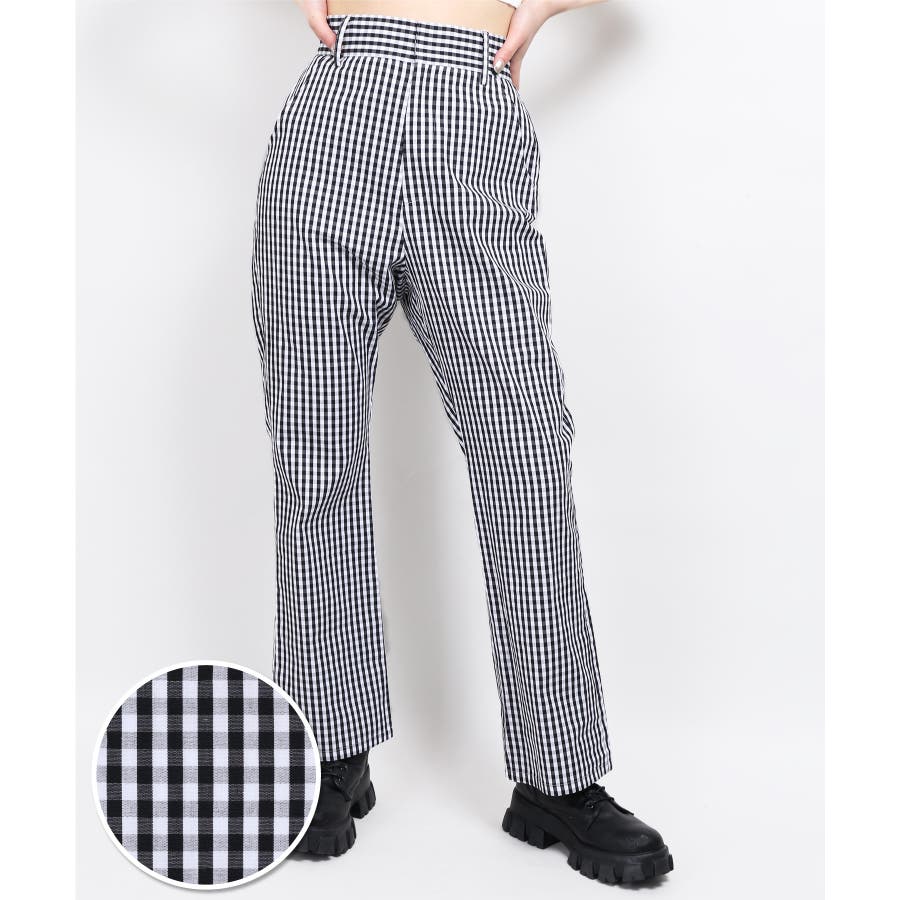 WC】カラーギンガムチェックパンツ[品番：WG010080246]｜WEGO