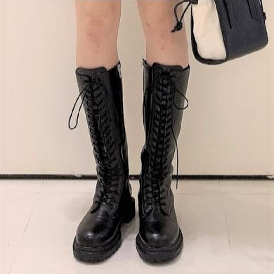 レースアップロングブーツ[品番：WG010081291]｜WEGO【WOMEN