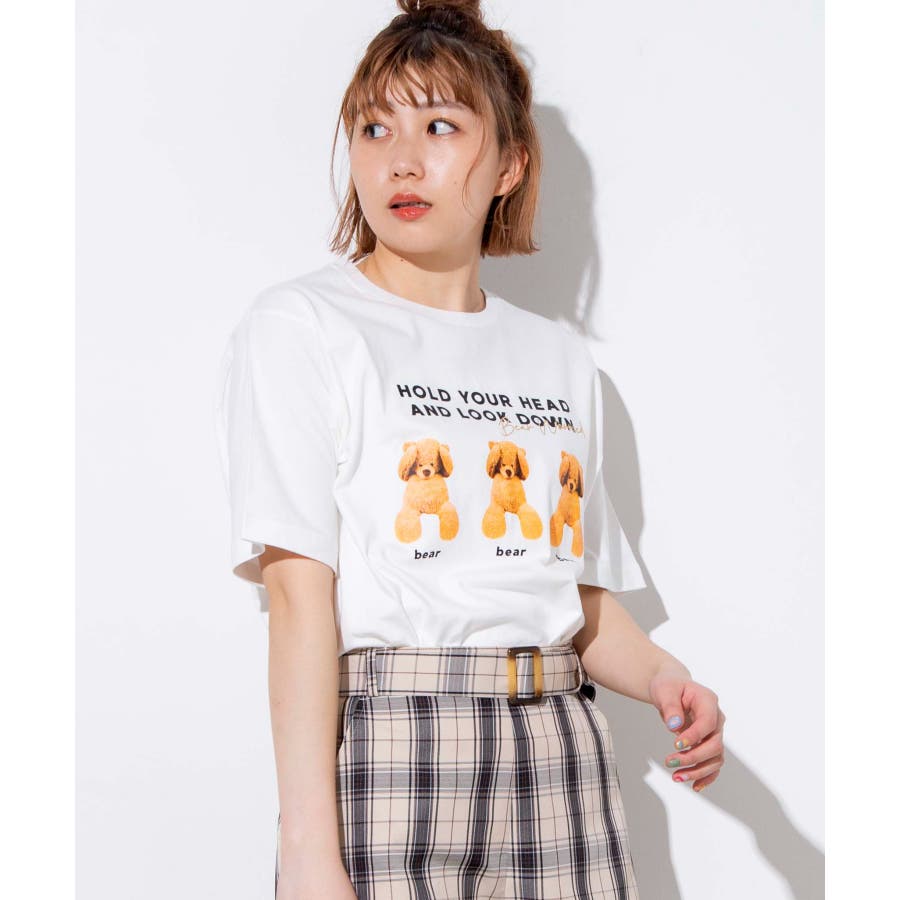 クマプリントTシャツ [品番：WG010079218]｜WEGO【WOMEN