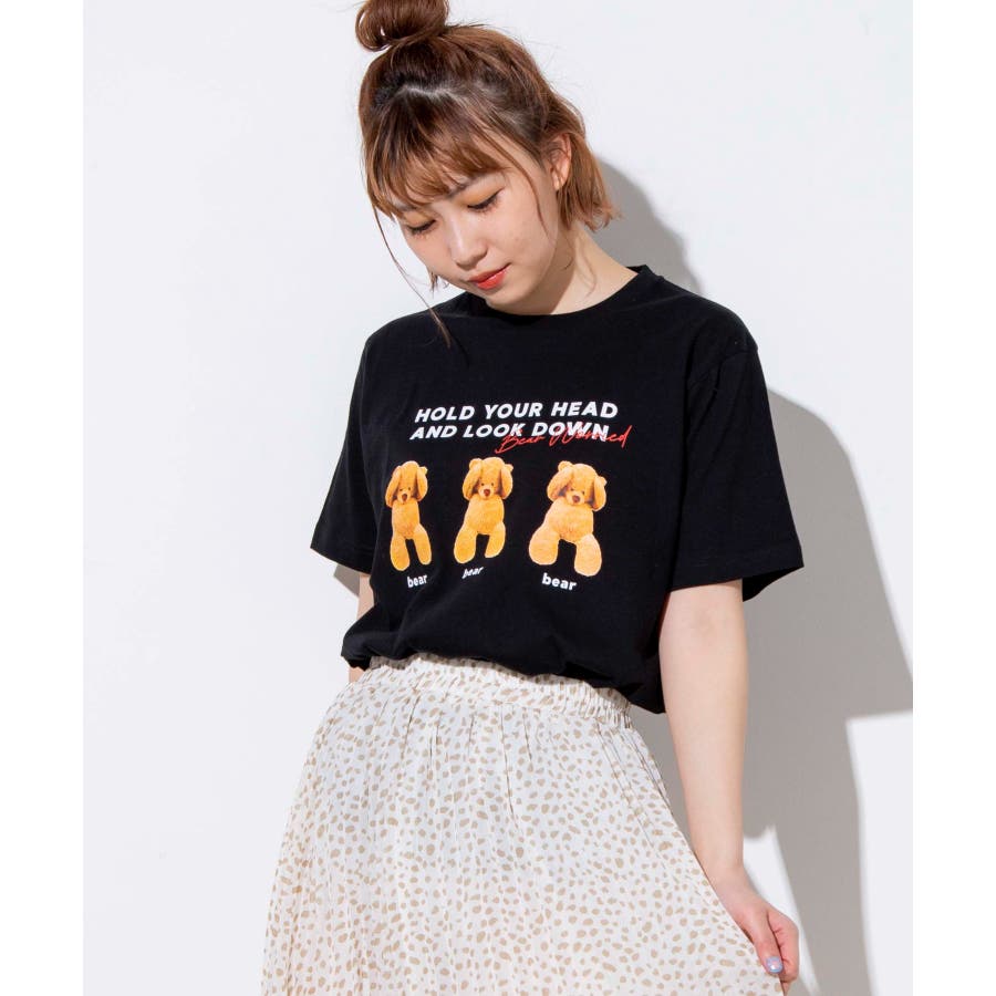 クマプリントTシャツ [品番：WG010079218]｜WEGO【WOMEN