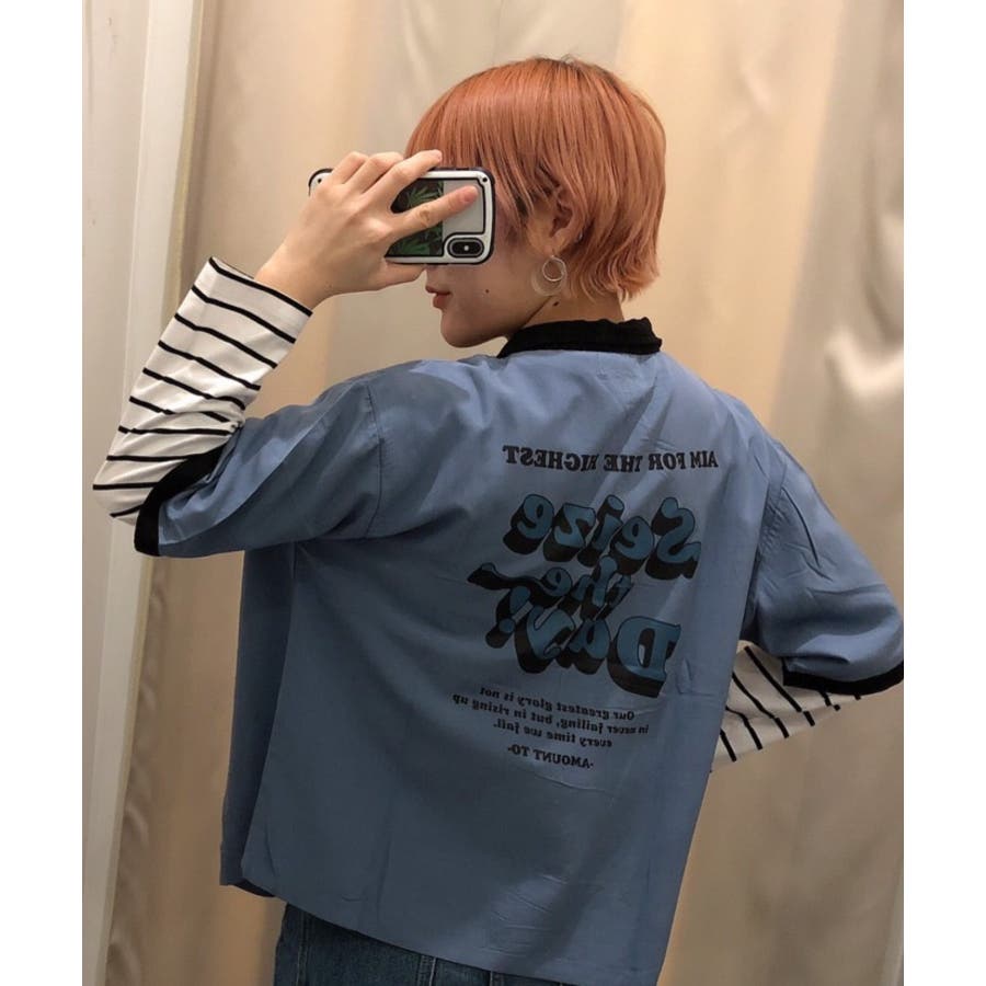 バイカラーボーリングシャツ[品番：WG010079294]｜WEGO【WOMEN