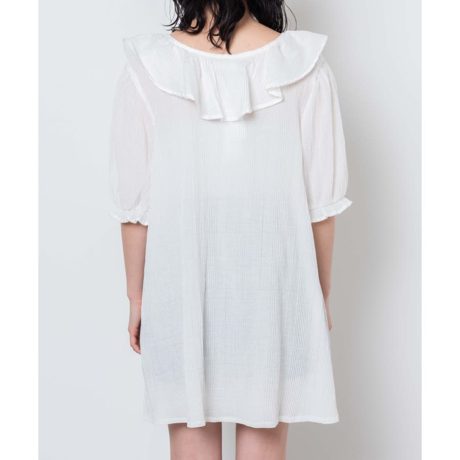 チェック2WAYフリルネックチュニック[品番：WG010080378]｜WEGO【WOMEN