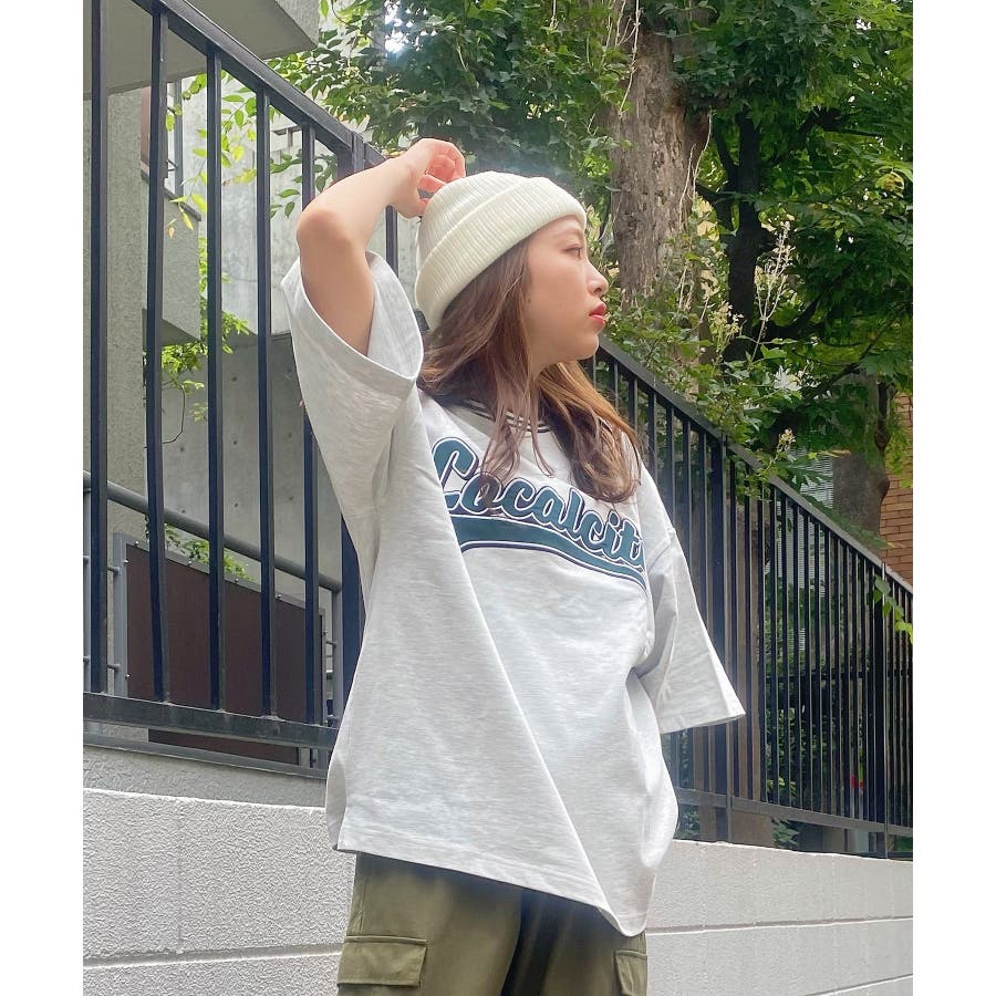 ヘビーウエイト スタジアムロゴbigtシャツ 5分袖 品番 Wg Wego Women ウィゴー のレディースファッション通販 Shoplist ショップリスト