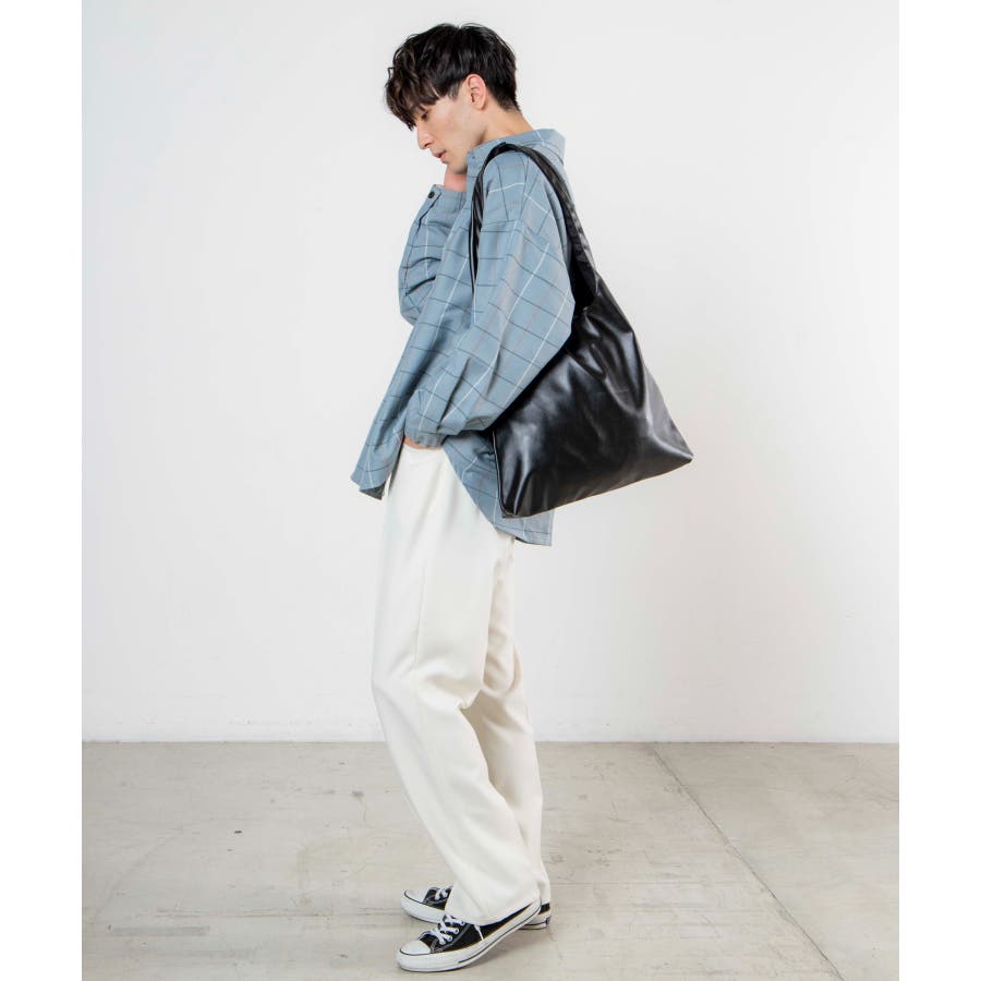 フェイクレザーワンショルダートート [品番：WG010078577]｜WEGO