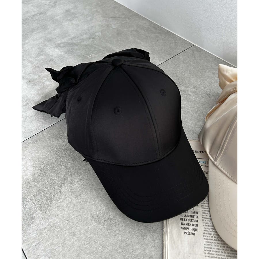 バックリボンサテンキャップ[品番：WG010089337]｜WEGO【WOMEN