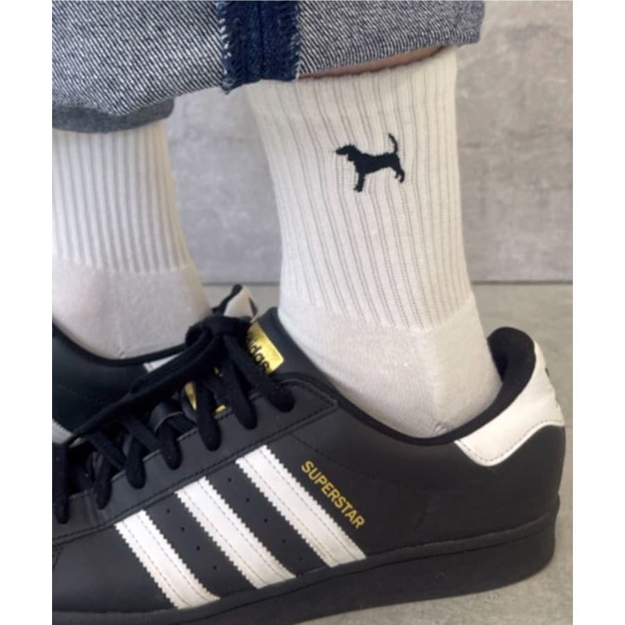 刺繍ハイアンクルソックス(HA)[品番：WG010090320]｜WEGO【MEN