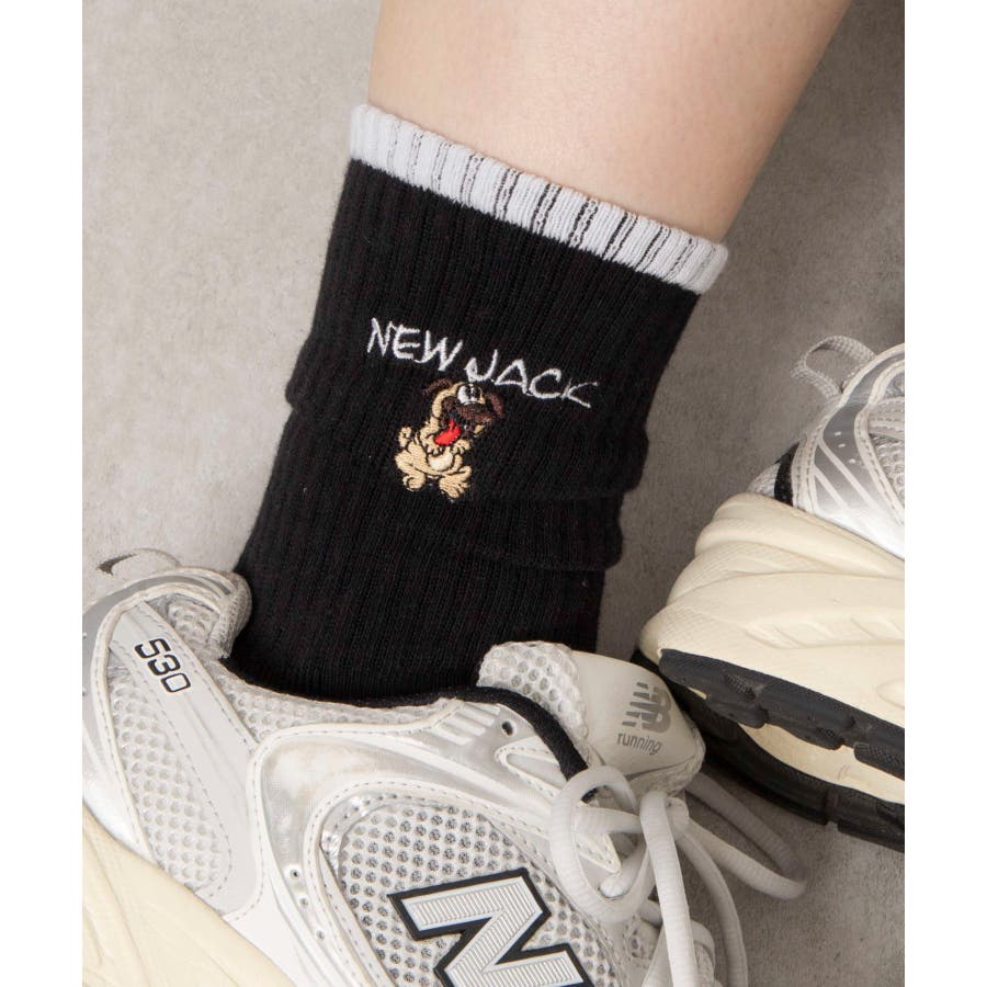 別注NEWJACK刺繍ソックス [品番：WG010091123]｜WEGO【MEN】（ウィゴー）のメンズファッション通販｜SHOPLIST（ショップリスト）