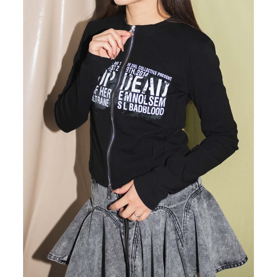 Wジップドームスタッズトップス[品番：WG010093158]｜WEGO