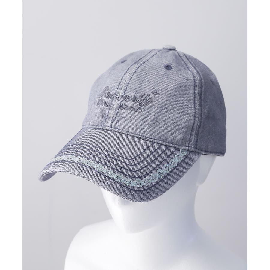 ラメレース付ロゴ刺繍キャップ[品番：WG010094489]｜WEGO【MEN