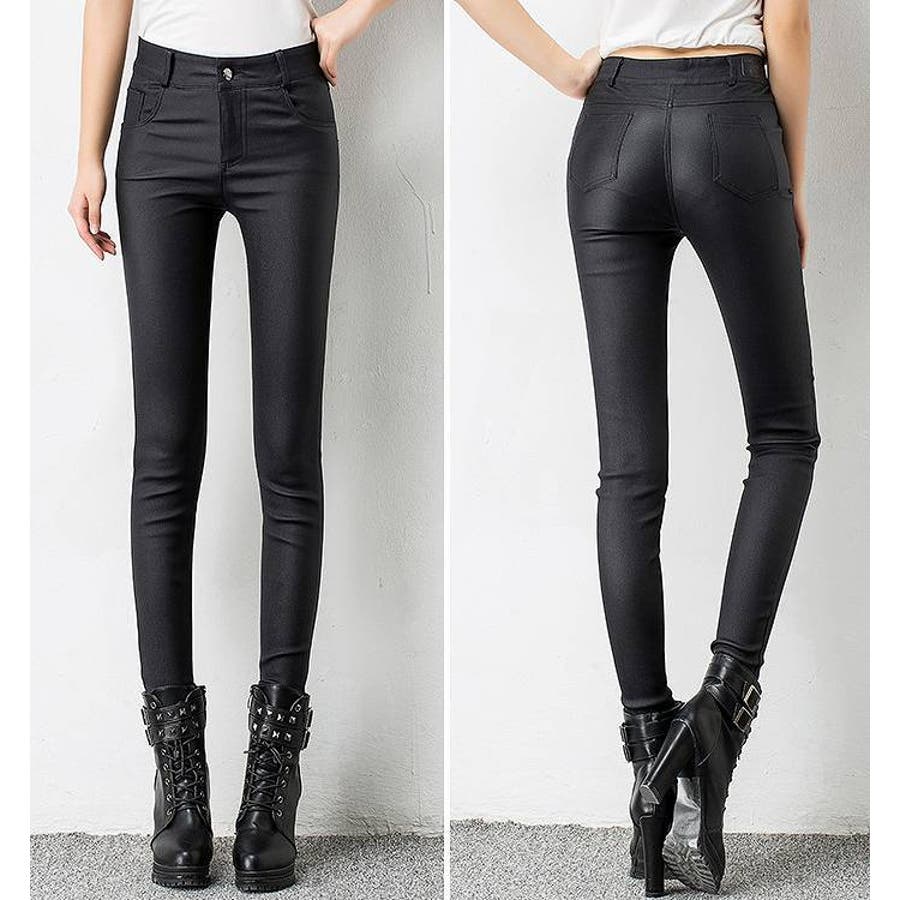 レザーパンツ　レディースMまたはS 本革 レザーパンツ レディース スキニー 革パン バイクパンツ バイク用