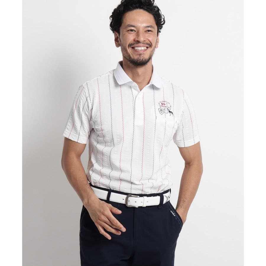 吸水速乾 Uvカット サッカーストライプ半袖ポロシャツ 品番 Wrdw Adabatmen アダバットメン のメンズファッション通販 Shoplist ショップリスト