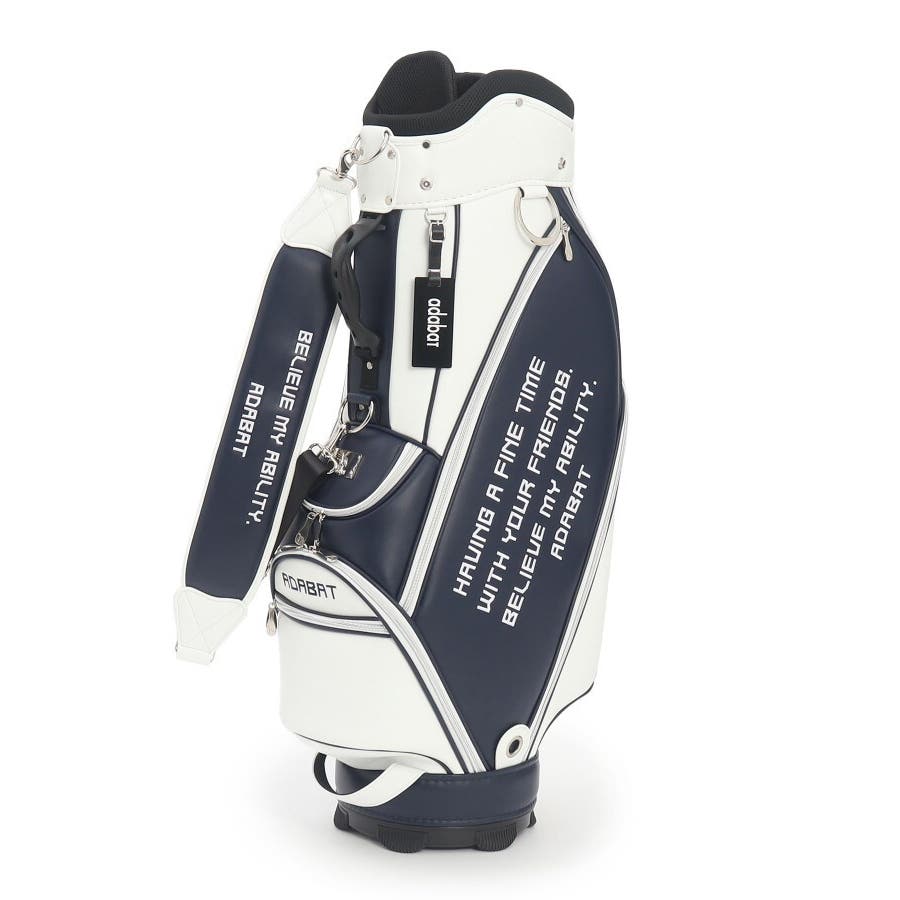 新品未使用 アダバット ロゴデザイン ゴルフバッグ 口径9.0型47インチ対応 アダバット adabat ◇エンブレムロゴデザイン ゴルフバッグ 口径9.0型