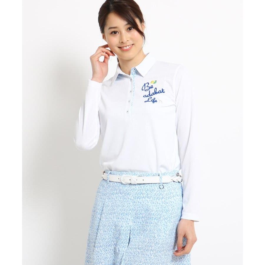 クールコア Uvカット 長袖ポロシャツ レディース 品番 Wrdw Adabat アダバット のレディース ファッション通販 Shoplist ショップリスト