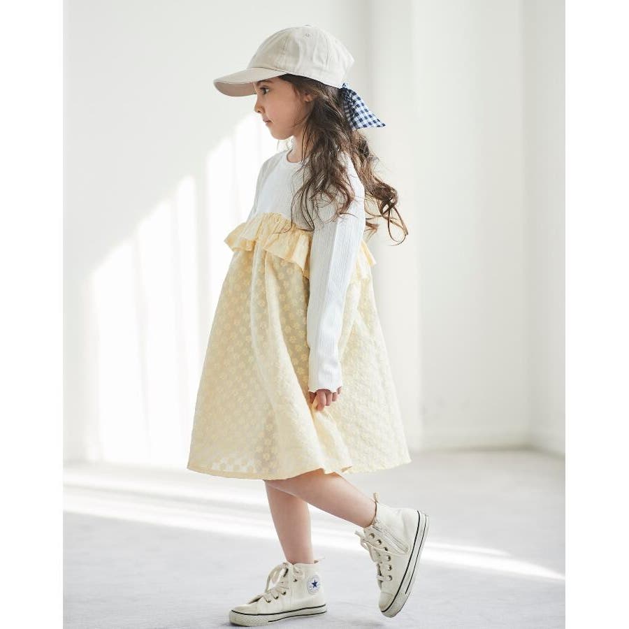 90 130cm テレコ Times レース切替フリルワンピース 品番 Wrdw Shoo La Rue のキッズ ファッション通販 Shoplist ショップリスト