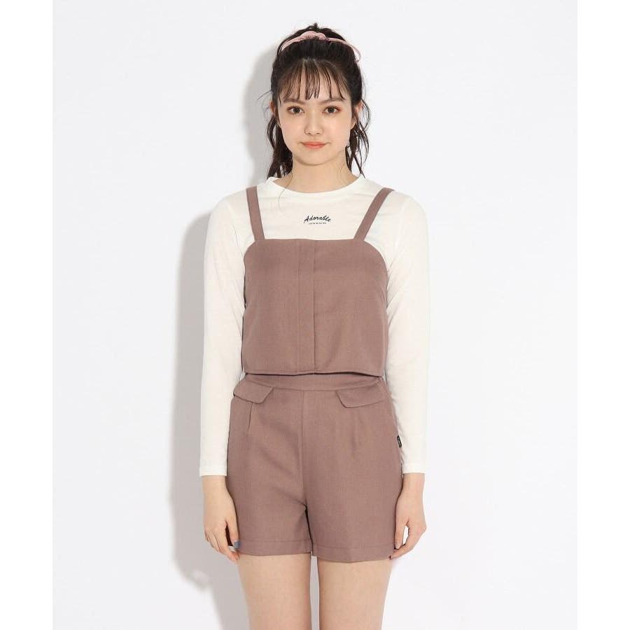 ニコラ掲載商品】ビスチェ+ロンT+キュロット3点セット[品番：WRDW0139976]｜PINK-latte（ピンクラテ ）のキッズファッション通販｜SHOPLIST（ショップリスト）