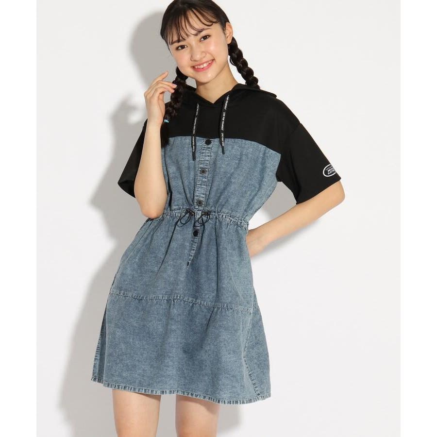 フード付き切り替えワンピース 品番 Wrdw Pink Latte ピンクラテ のキッズファッション通販 Shoplist ショップリスト